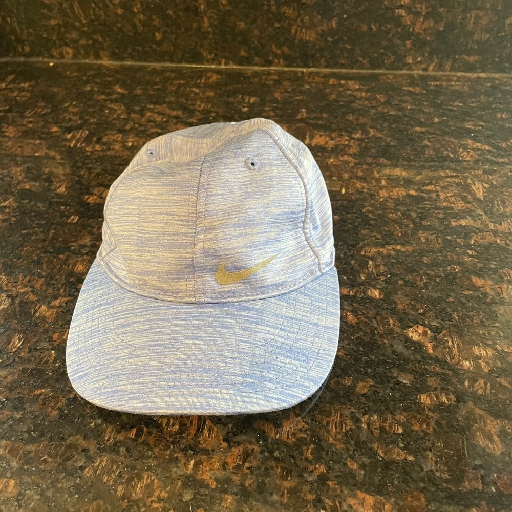 Nike Featherlight Dri-FIT Hat Kids 4-6X Blue Space Dye Excellent Adjustable Cap